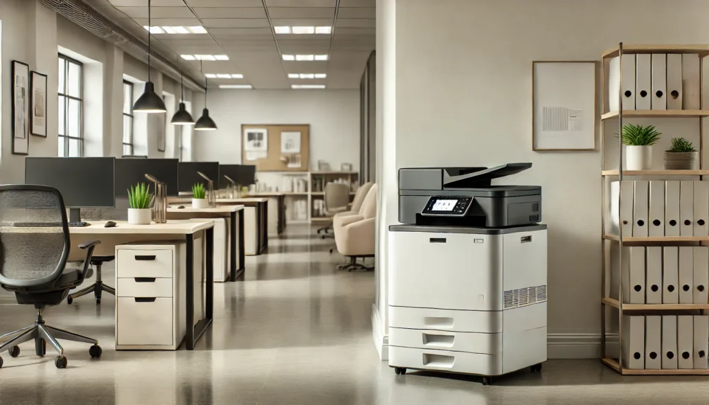 Office Printer beside wall